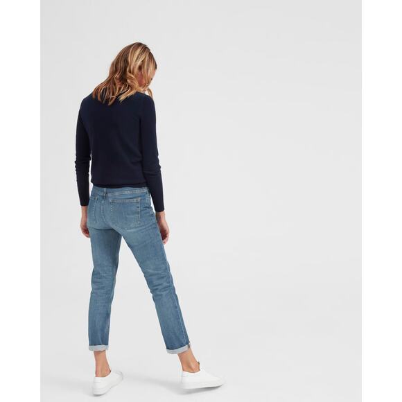 Everlane The Modern Boyfriend Jeans Size 26 Medium Wash Blue Denim Relaxed Fit‎ - Picture 3 of 16